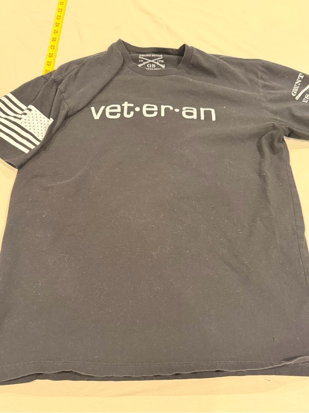 Grunt Style Black 'vet•er•an' Short Sleeve Tee